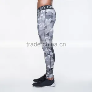 Custom Yoga Pants Nylon Sports Wholesale Print Leggings for Men thumbnail-5