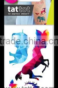Mini Adult Color Temporary Tattoo Wild Art Fashion Design OEM Tattoos thumbnail-1