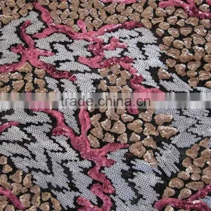 Sequins Fabric 3mm Sequins Fabric Lace Fabric thumbnail-6