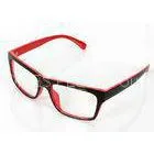 Comfortable Polycarbonate Optical Eyeglass Frames For Women , Black And Red thumbnail-1