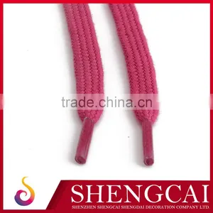 Color Custom Polyester/Nylon/100% Cotton Flat Shoelace For Sale thumbnail-1