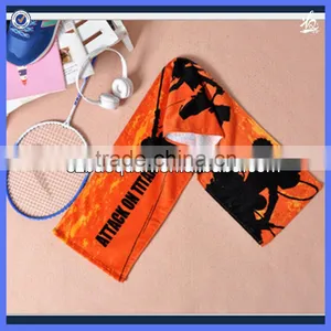 One Side Velvet Printed Low Cost 100% Cotton Towel Sport thumbnail-1