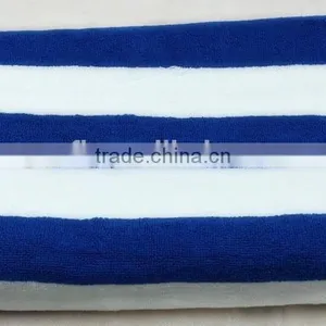 Hot Sale 100% Cotton Wholesale Stripe Hotel Pool Large Beach Towel Custom thumbnail-6