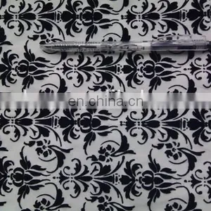 Winfar Textile New Product Soft Knit Polyester Stretchy DTY Scuba Print Flock Fabric thumbnail-3