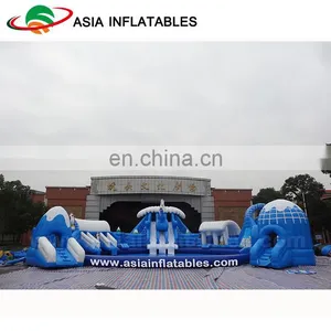Commercial Inflatable Land Water Park / Kids & Adults Inflatable Water Sports / Outdoor Inflatable Amusement Park Project thumbnail-1