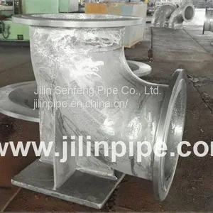 Ductile Iron Pipe Fittings, Double Flanged Duckfoot Bend. thumbnail-2