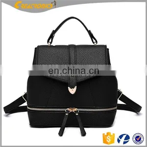 CR 80% Customer Repeat Order New Product Sales Well Cheap Rucksack for Young Girls Pink Color Womens Leather Purse Backpack thumbnail-6