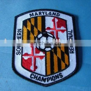 2015 Wholesale Directly Factory Hand Embroidery Patches, USA Military Soccer Ball Embroidered Badge,twill/felt Full/percent thumbnail-1
