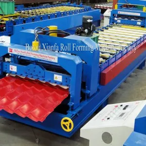 Color Steel Sheet Standard Roof Glazed Tile Forming Machine thumbnail-1