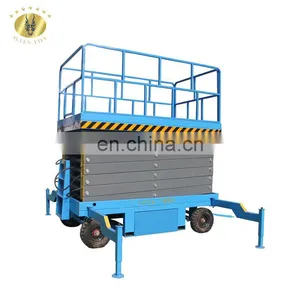 7LSJY Shandong SevenLift Outdoor Electric Towable Hydraulic Rising Single Person Underwater Spring Loaded Scissor Lift China thumbnail-1
