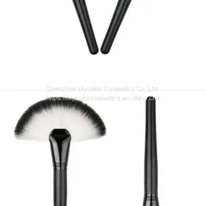 Customized OEM Individual Customize Synthetic Hair Fan Brush Makeup Brush thumbnail-2
