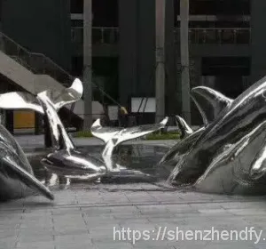 Customized Sculpture Stainless Steel Love Sculpture Shopping Mall thumbnail-4