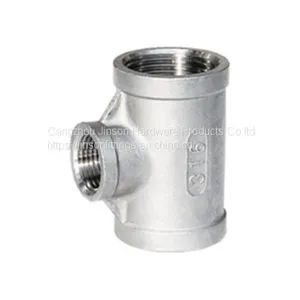 REDUCER TEE Stainless Steel Tee Factory Threaded Fittings thumbnail-1