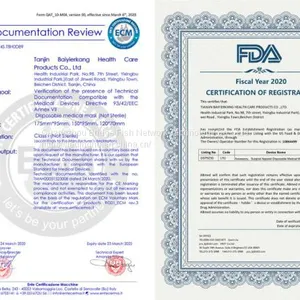 Manufacturer CE/ FDA Medical 3Ply Earloop Mouth Mask 3 Layer Disposable 3 Ply Medical Face Mask thumbnail-4