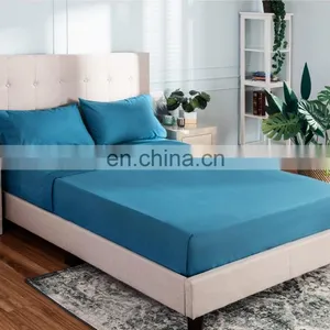 Bedsure Bed Sheet Set Manufacturer Direct Price Wholesale Anti-wrinkle King Queen Size Microfiber Embossed Bed Sheet thumbnail-6