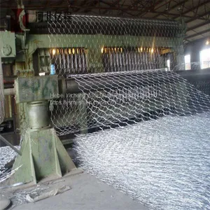 PVC Coated Galvanized Hexagonal Gabion Mesh Woven Gabion Stone Cage thumbnail-2