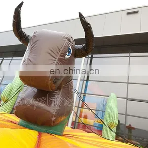 Western Themed Inflatable Team Building Bull Riding Inflatable Games For Adults thumbnail-6