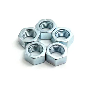 ZINC PLATED OR BLACK OXIDE CARBON STEEL HEX NUT DIN934 thumbnail-1