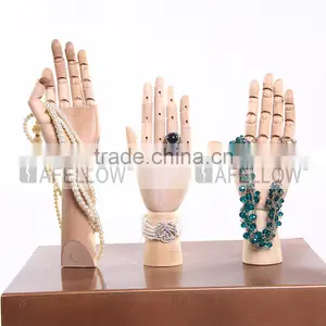Glove Jewelry Display Flexible Wood Mannequin Hand for Sale thumbnail-1