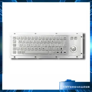 Desktop Metal Keyboard With Trackball (KMY299B-Desk) thumbnail-1