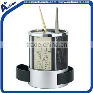 Penholder Alarm Digital Clcok With LED Backlight thumbnail-1