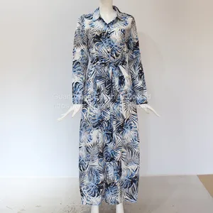 Newest Women Sexy Fashion Leopard Print Long Sleeve Skinny Maxi Dress Ladies Skinny Dresses thumbnail-5