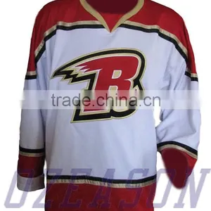 Customized Sublimated Practice Blank Hockey Jersey Cheap With Embroidered Logo thumbnail-2