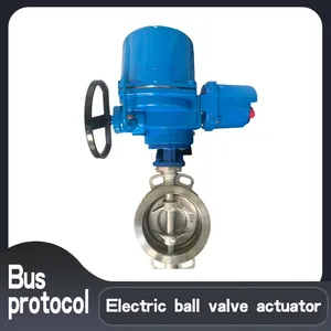 Valve Electric Device DN200 Hard Seal Electric Butterfly Valve Actuator thumbnail-1