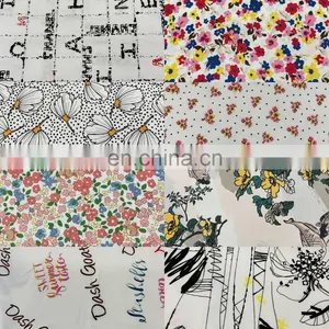 Factory Supply Price Viscose Cotton Linen Poplin Digital Printing Fabric for Dress thumbnail-4