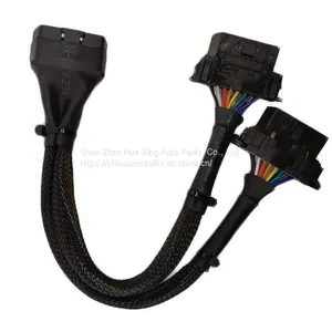 OBD 16pin Male to 2 x OBD 16pin Female Y Splitter Cable OBDII Extension Cable Truck Vehicle Diagnostic Cable thumbnail-3