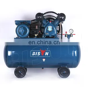 Bison China 230V 50Hz Belt Drive Piston Air Compressor 3Hp 100L Belt Driven Air Compressor thumbnail-2