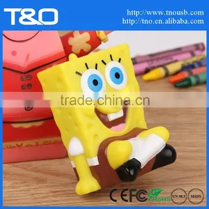 Cartoon Spongebob Power Bank 2600mah Cell Phone Usb Charger Yellow thumbnail-1
