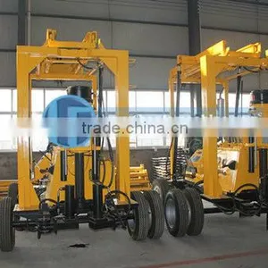 Hot Sale! Max 600m Depth! HF-3 Hydraulic Trailer Borehole Drill Machine thumbnail-1
