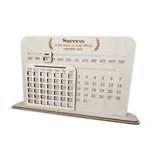 Customized Wooden Calendar DIY Handmade Home thumbnail-5