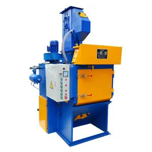 China Hot Sale Automatic Steel Cleans Metal Surfaces Tumble Shot Blast Machine for Steel Cast Metal Parts thumbnail-4