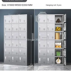 High-quality Modern Multi-Door Stainless Steel Locker – Strong, Secure, and Breathable for Offices and Public Areas thumbnail-1