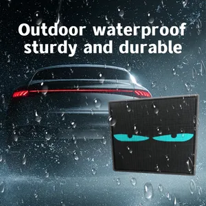 Smart Rear Screen APP Controlled Text Pattern Animation Clock Free Design Flexible Led Matrix Panels for Car Advertising thumbnail-4