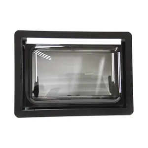 MAYGOOD MG16RW 500x350mm RV Motorhome Caravan Aluminum Side Window With Curtains and Blinds thumbnail-2