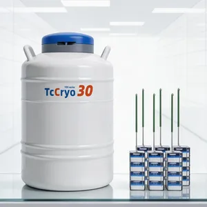 Micronesia 30L Liquid Nitrogen Tanks for Cell Storage TcCryo Liquid Nitrogen Cell Culture Storage thumbnail-1