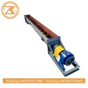 Steel Shaftless U-Trough Screw Conveyor, Tubular Fly Ash Auger Lifting Machine, Customizable Size & Capacity thumbnail-2