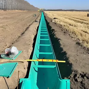 FRP Trench Drain for Parking Lot Drainage With Non-Corrosive FRP Grating thumbnail-4