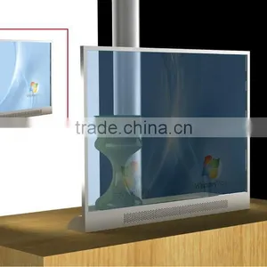 24 Inch Transparent Led Display All in One pc Video Led Display All in One pc 24" Mini pc Kiosk Standing Indoor pc Touch Kiosk thumbnail-1