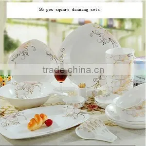 56 Pcs Middle East Style Ceramic Dinnerware Tableware Set thumbnail-1