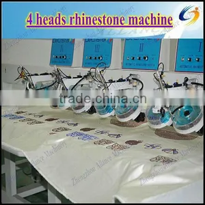200-250 Pcs/min, 4 Heads Automatic Rhinestone/stone Hotfix Pressing/fixing Machine thumbnail-1