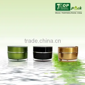 2015 Popular Acrylic Plastic Cream Jar With Screw Top Lid 15g 30g 50g 80g 100g 200g thumbnail-2
