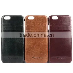 Hot Selling Slim Genuine Leather Mobile Phone Case for Iphone 6s thumbnail-4