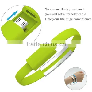 Magnetic Bracelet Wrist Band Data Micro USB Cable for Phone thumbnail-1