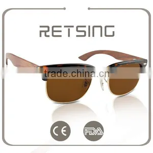 PC Frame Wooden Sunglasses Bamboo Arms / Skateboard Wood Glasses thumbnail-4