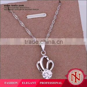 White Gold Plated Necklace for Women LKNS925P004 thumbnail-1