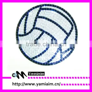 Promotional Rhinestone Volleyball Decal Car Sticker Custom Design thumbnail-1